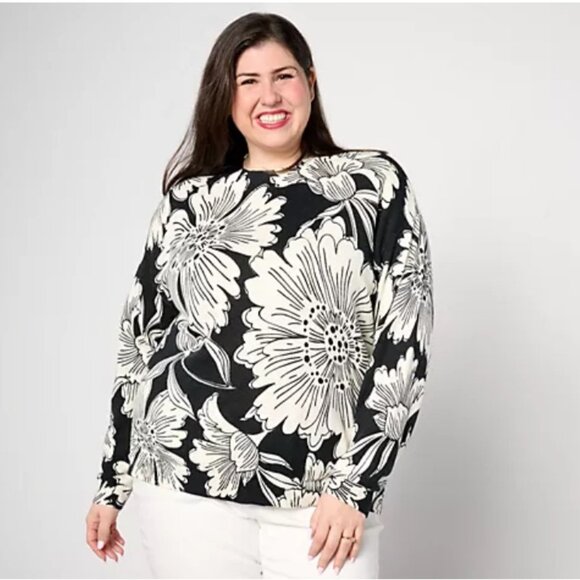 Studio Park x Leah Williams Floral Daze Sweater - NEW - Picture 1 of 1